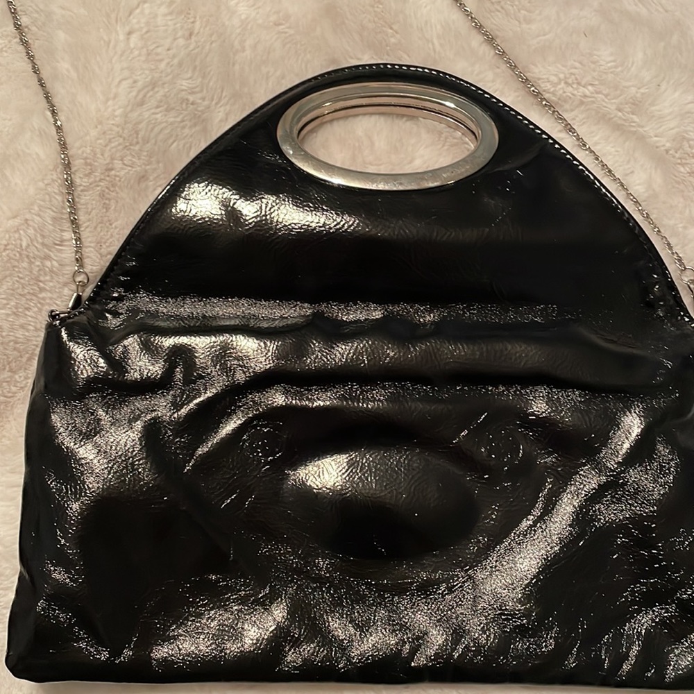 Lula vegan clutch bag with crystals and chain - Picture 6 of 14